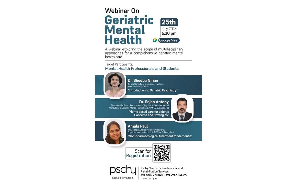 Webinar : Geriatric Mental Health: A Deeper Understanding
